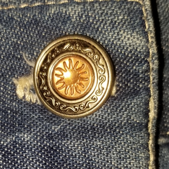 vtg blue denim skort - Picture 7 of 7